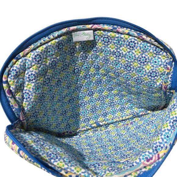 Vera Bradley Capri Blue Paisley Pattern Quilted Laptop Case Sleeve Bag - Picture 7 of 7